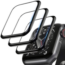 Захисне скло Full Glue для Apple Watch 3D 44 мм чорного кольору