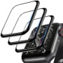 Захисне скло Full Glue для Apple Watch 3D 44 мм чорного кольору