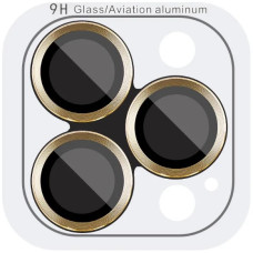 Захисне скло на камеру Hoco 3D Metal для iPhone 11 Pro 2019/11 Pro Max 2019 Золотого кольору