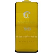 Захисне скло 9D Samsung A80 2019/A90 2019 чорний