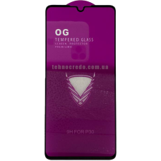 Захисне скло Full Glue OG Premium Huawei P30 чорний