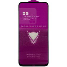 Захисне скло Full Glue OG Premium Huawei P40 Lite чорний