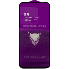 Захисне скло Full Glue OG Premium Huawei P40 Lite E чорний