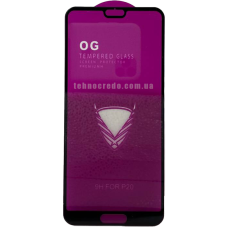 Захисне скло Full Glue OG Premium Huawei P20 чорний